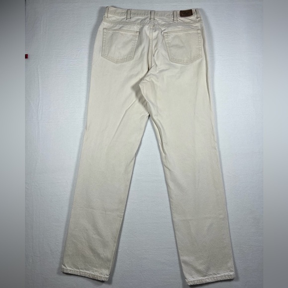L.L. Bean Other - LL Bean Classic Fit Beige Denim Jeans Mens Size 35x34 100% Cotton